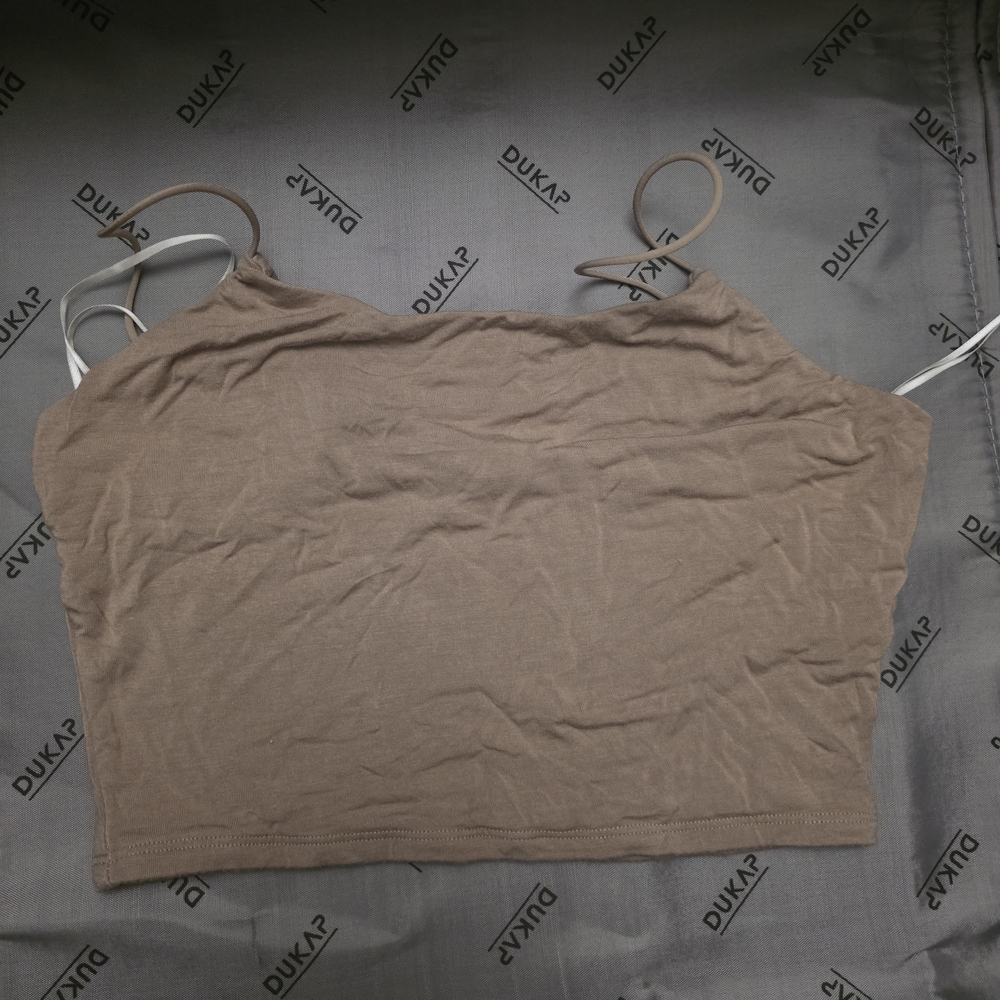 Fashion Nova Tan Camisole Crop Top